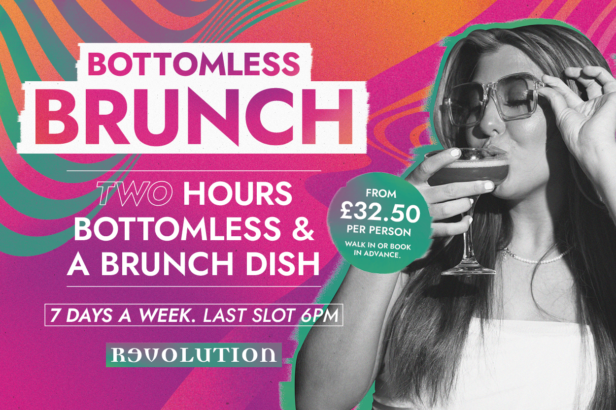 Revolution Bath Bottomless Brunch to Bath