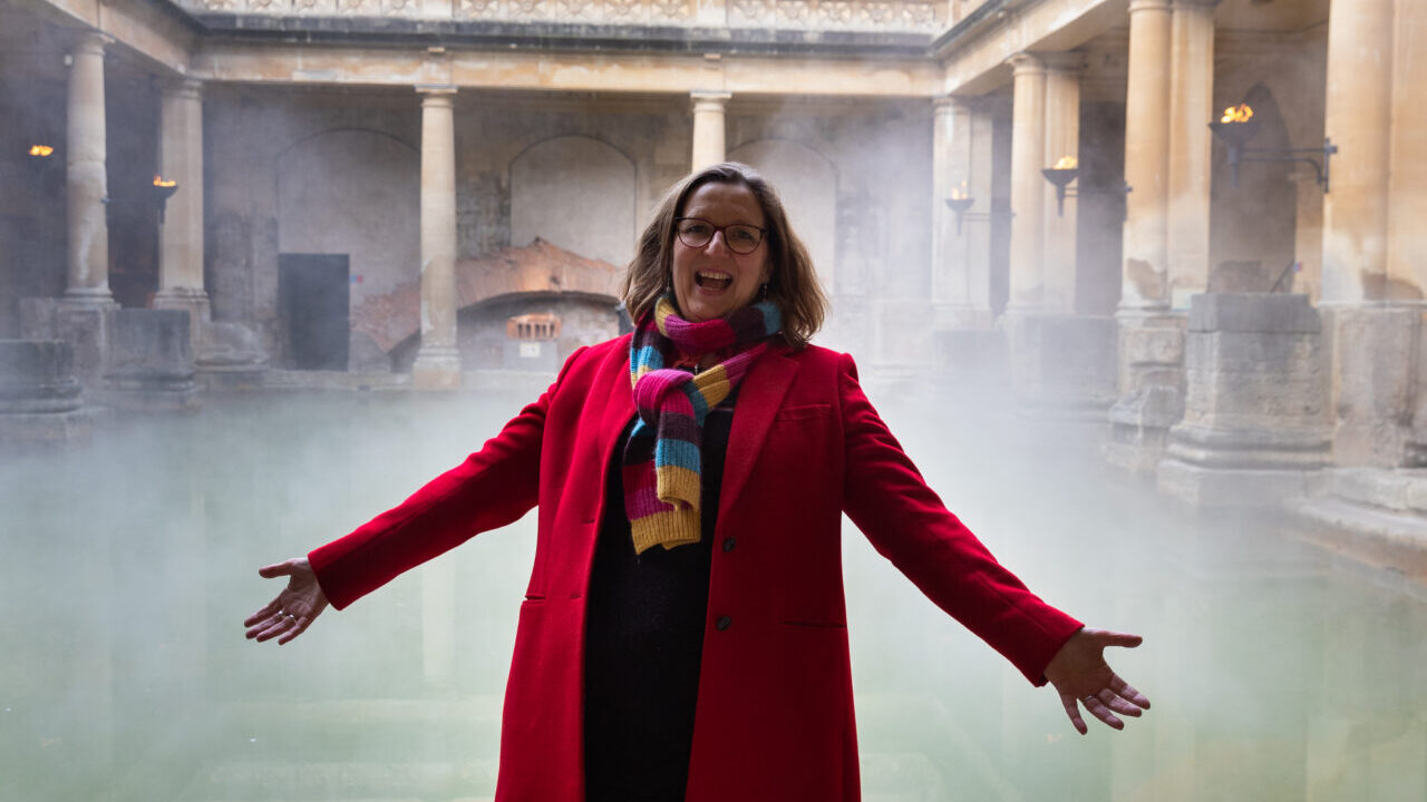 Laughter Yoga at the Roman Baths