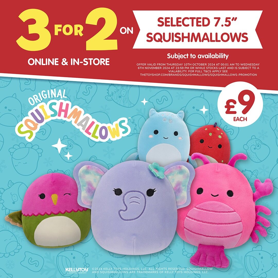 3 for 2 on Squishmallows