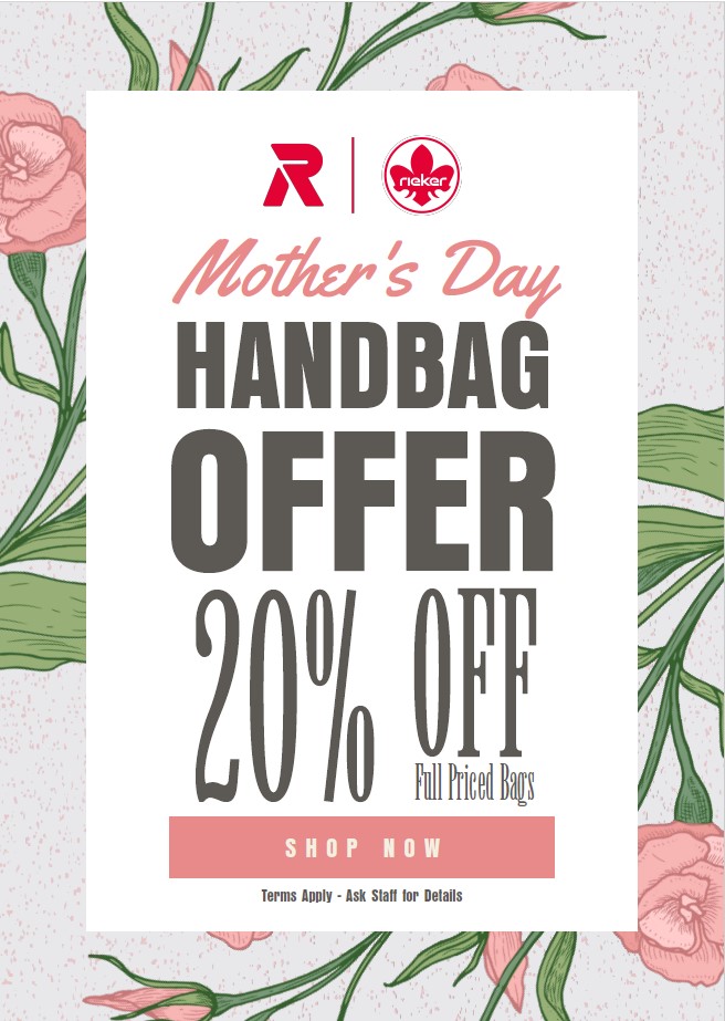 Rieker Mother's Day handbag discount offer