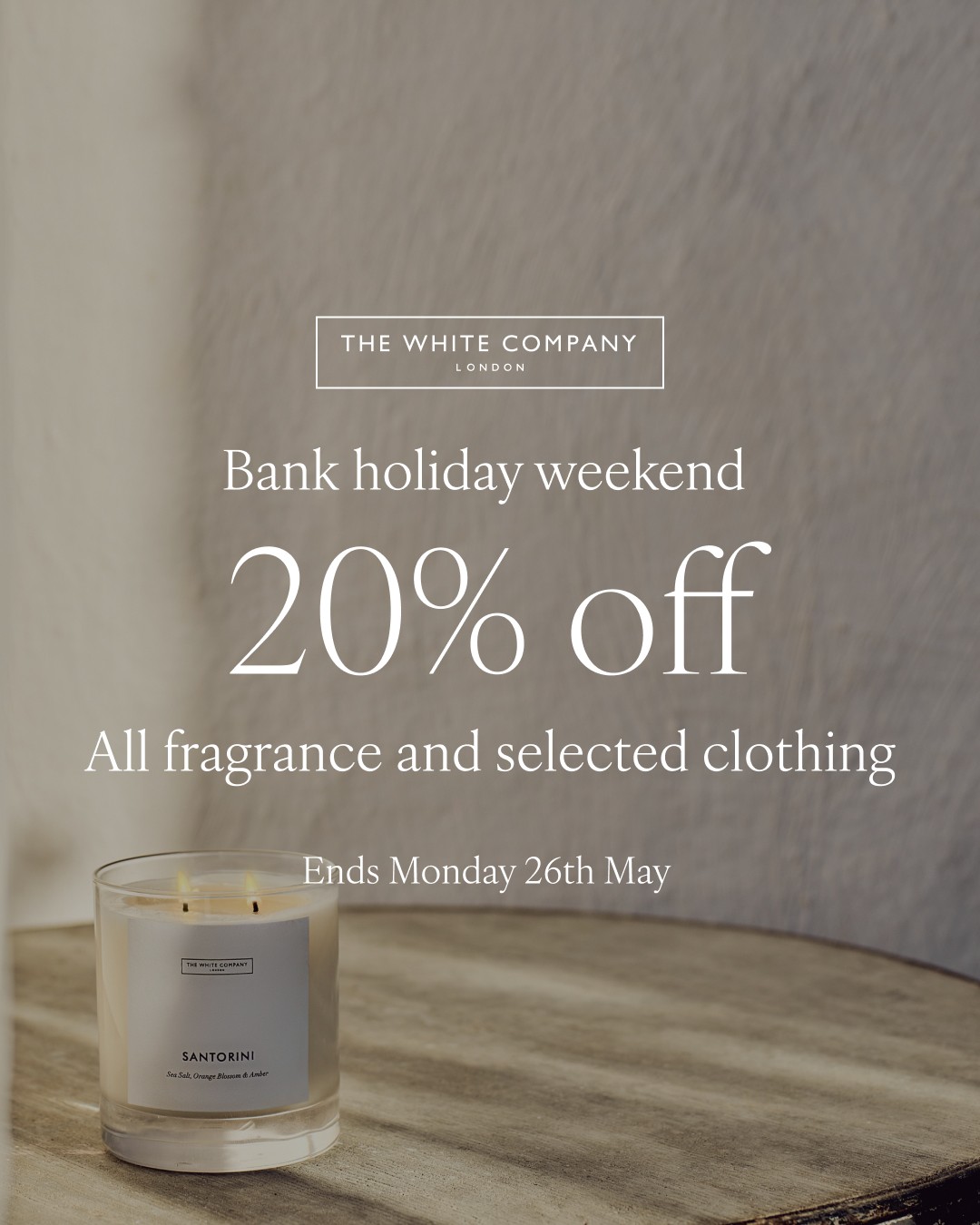 20% off at The White Company