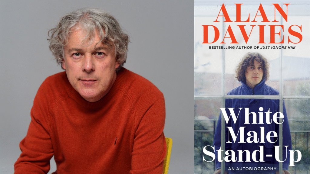 Alan Davies white male stand-up book
