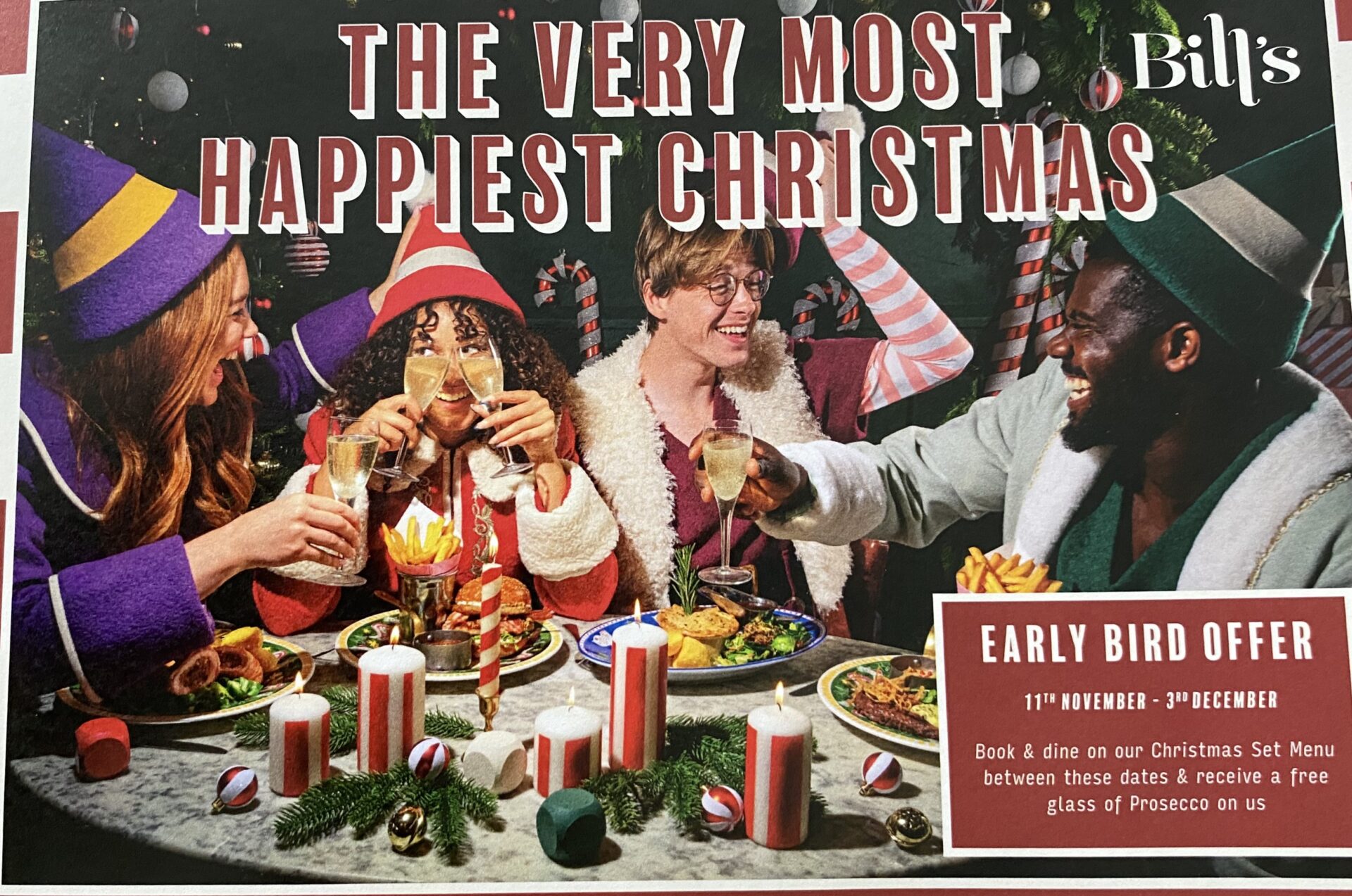 Bill's Christmas Menu