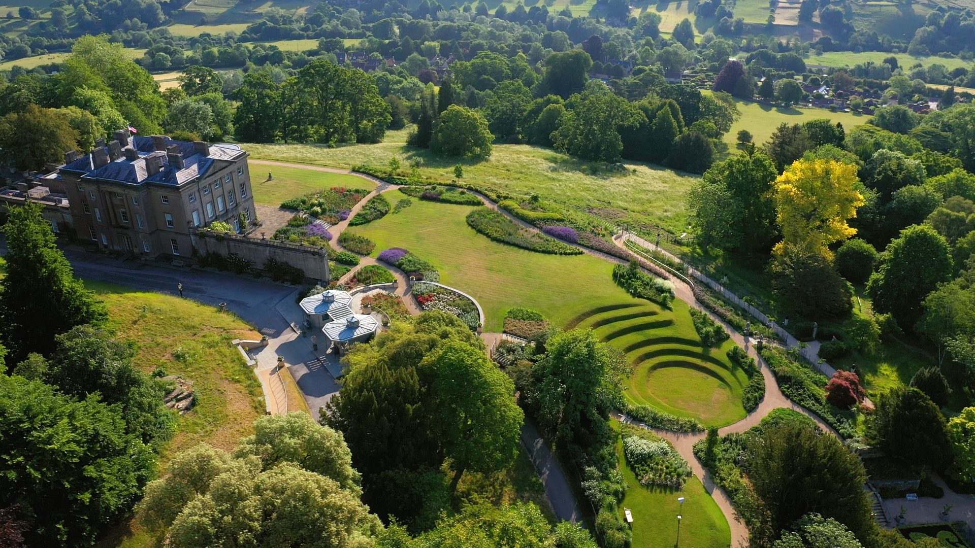 American Museum Bath Manor House Aerial view