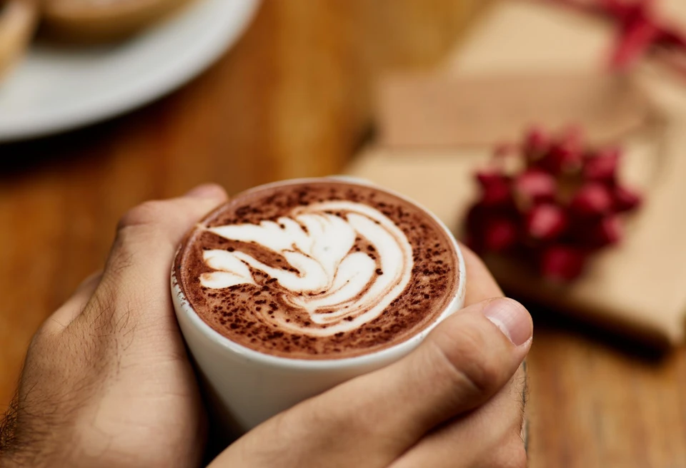 BTP hot chocolate hands