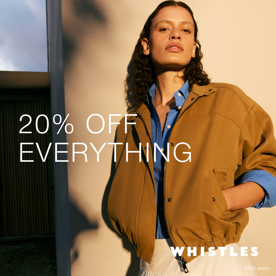 20% off everything at Whistles